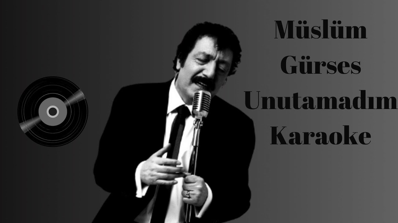M&uuml;sl&uuml;m G&uuml;rses-Unutamadım (Zehirbaz Cover) Karaoke / Md Altyapı / Lyrics / Cover / HQ