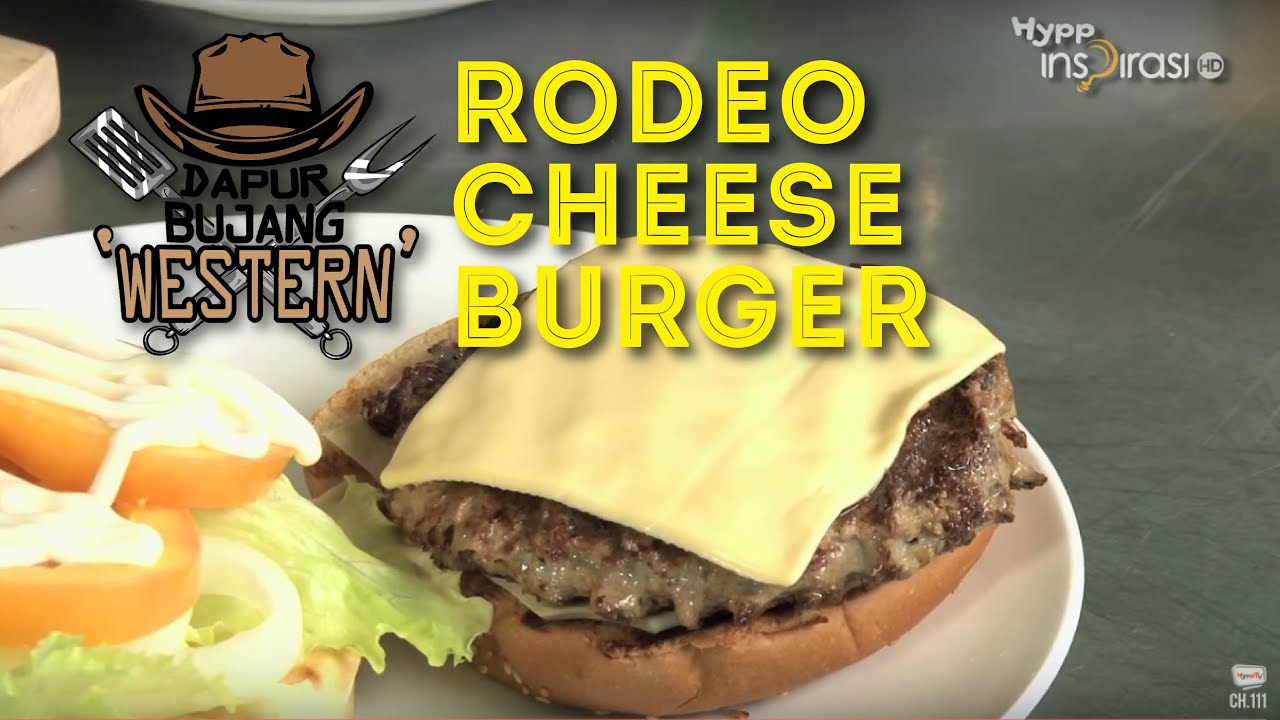 #DapurBujang Western: Rodeo Cheese Burger.