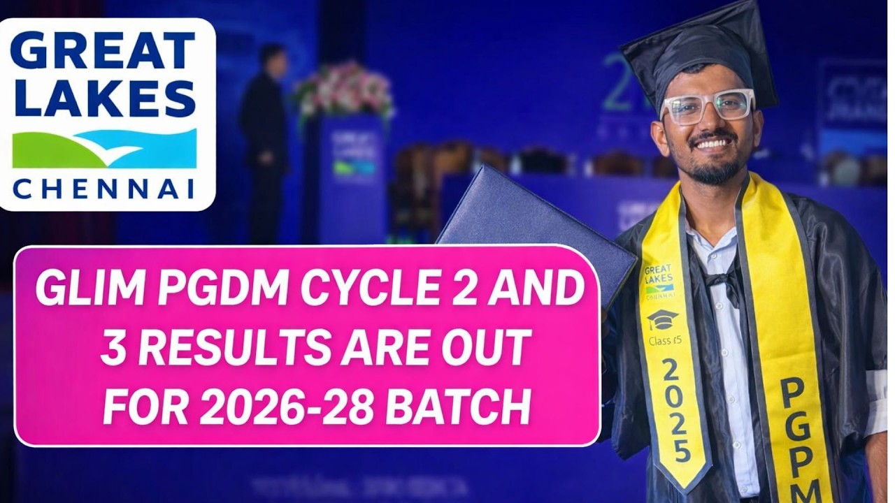 Объявлены результаты программы PGDM в GLIM Chennai! Циклы 2 и 3 | Прием в 2026–2028 годах: принят...