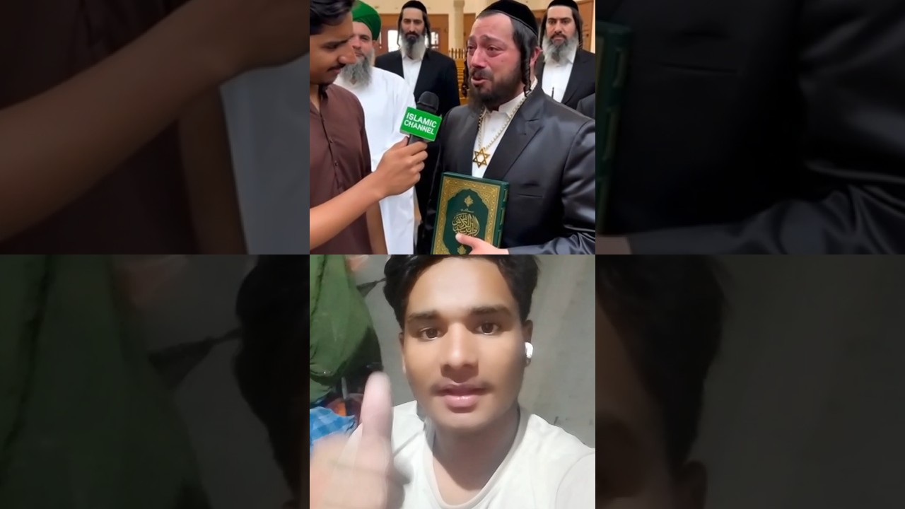 His tears say it all! 😭 Jewish Rabbi accepts Islam ❤️ #shorts #peace #islam