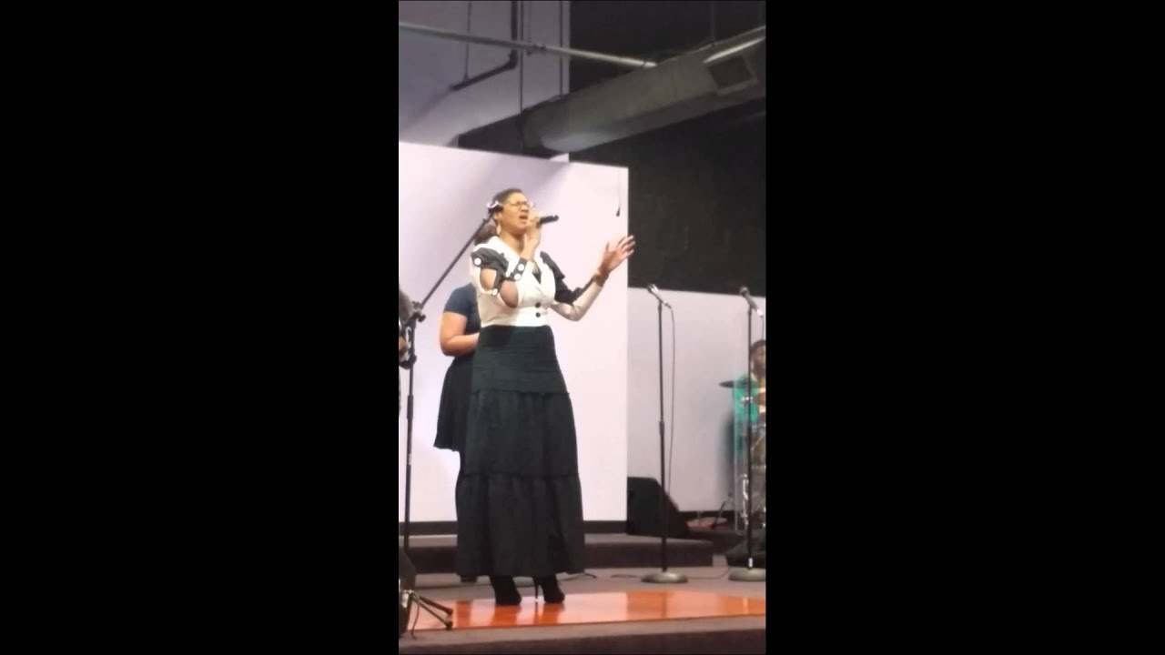 Crystal Tate in worship! Hallelujah let the holy g