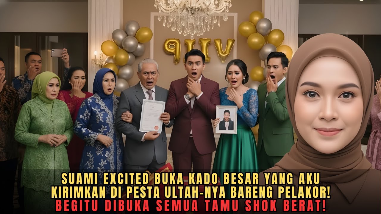 SUAMIKU EXCITED BUKA KADO BESAR DIPESTA ULTAHNYA BARENG PELAKOR BEGITU DIBUKA SEMUA TAMU SYOK BERAT!