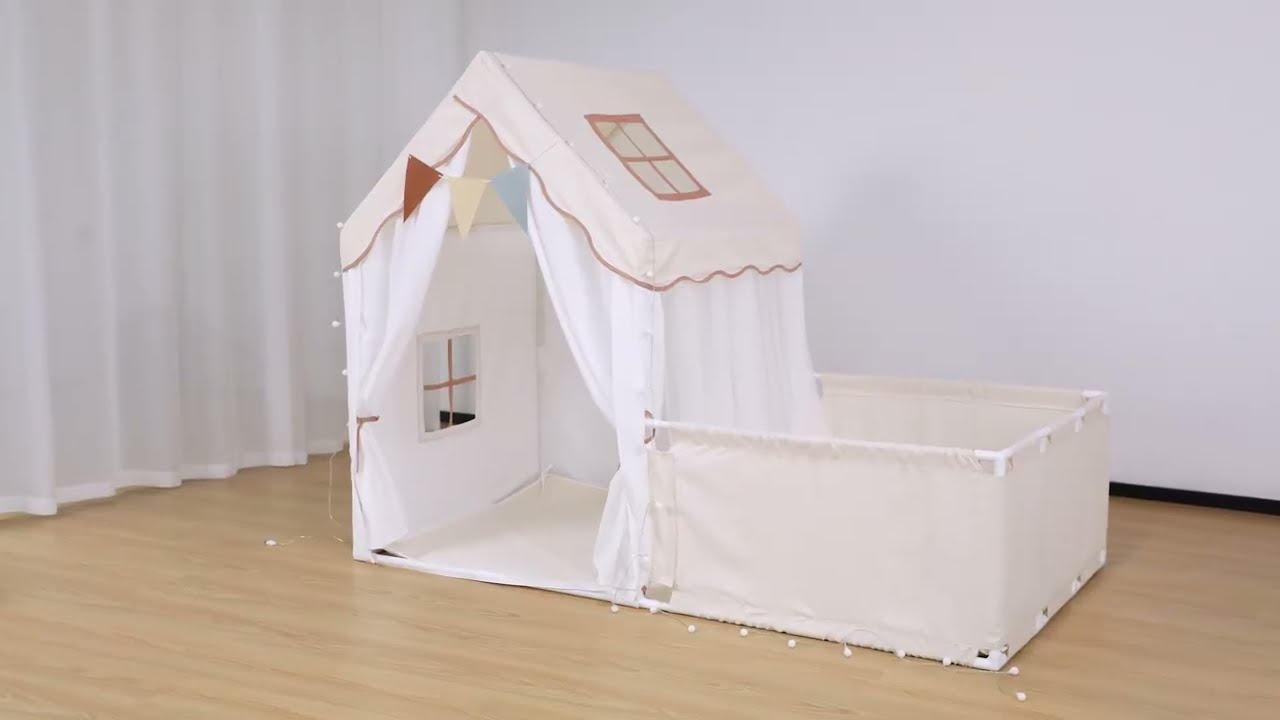 Besrey BR-WJZ12 Kid Tent Playhouse With Fence Installation Tutorial #howto #diy #homedecor