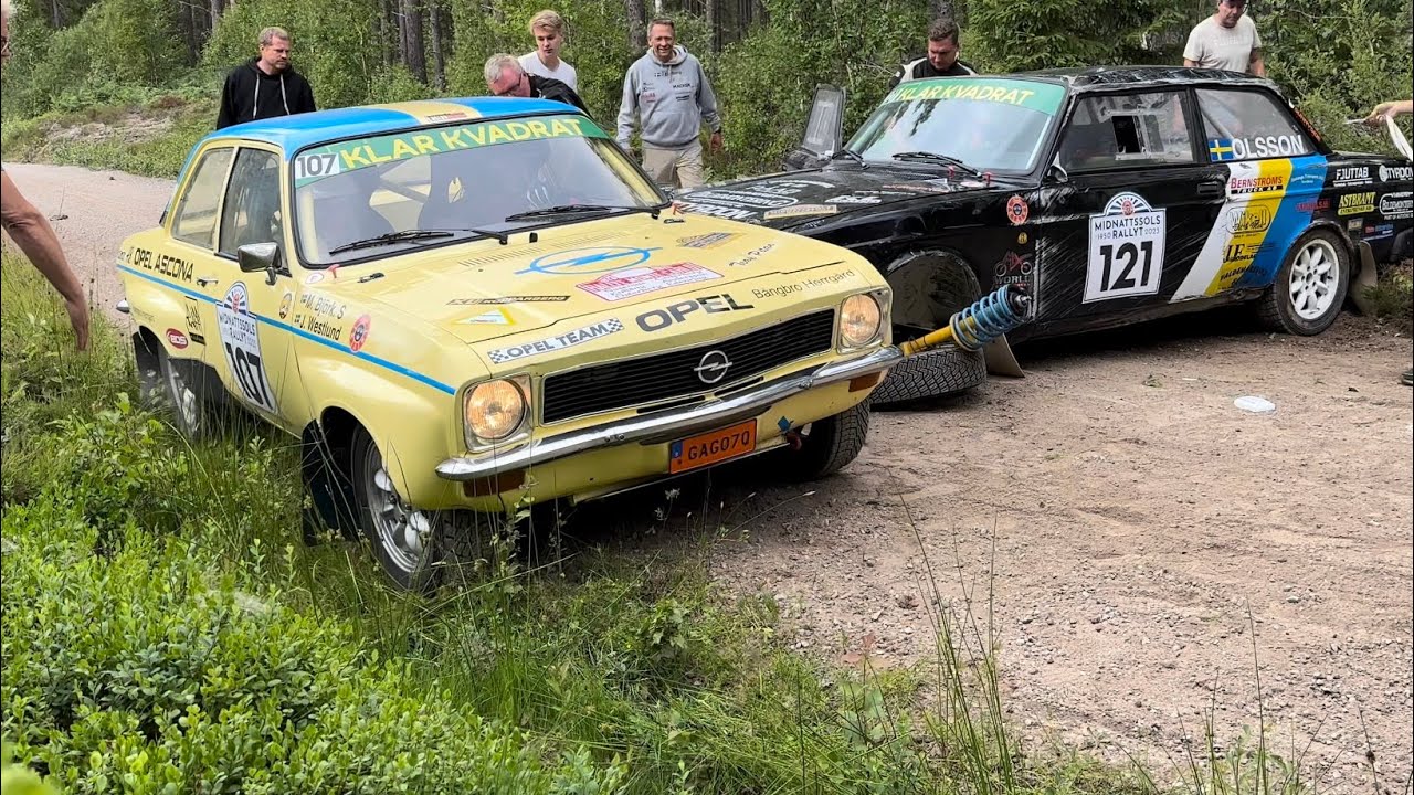 Midnattssolsrallyt 2023. #rally #crash #historicrally #action