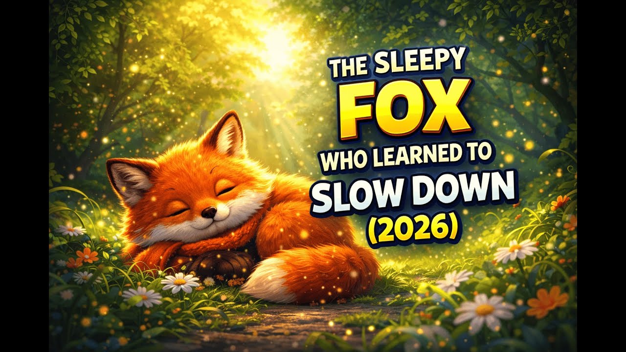 The Sleepy Fox Who Learned to Slow Down 🦊🌙 | Calm Bedtime Story for Kids (2026)