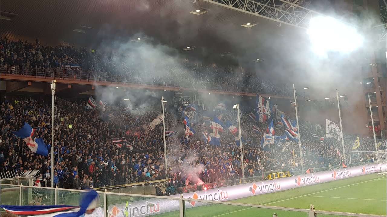 GRADINATA SUD SAMPDORIA IN CASA CONTRO EMPOLI 🔵⚪🔴⚫⚪🔵 Sampdoria 1-1 Empoli