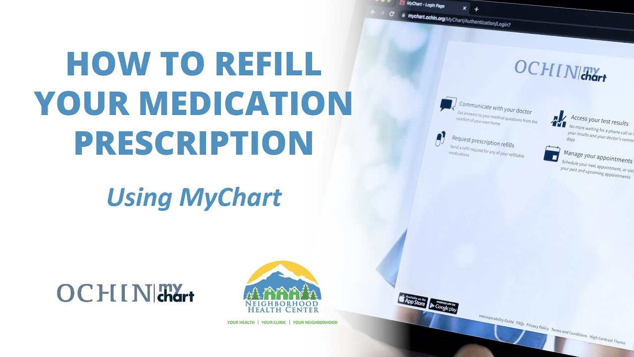 How To Refill Your Medication Prescription Using MyChart