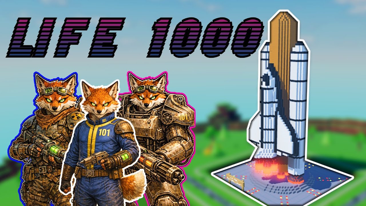 LIFE 1000 – 3.5-Hour Speed Build: Giant Space Shuttle?! 🔥 (BLOCK TYCOON) #nasa  #spaceshuttle
