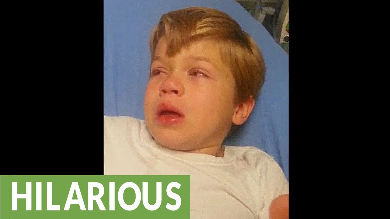 Kid wakes up from surgery, hilariously describes his experience