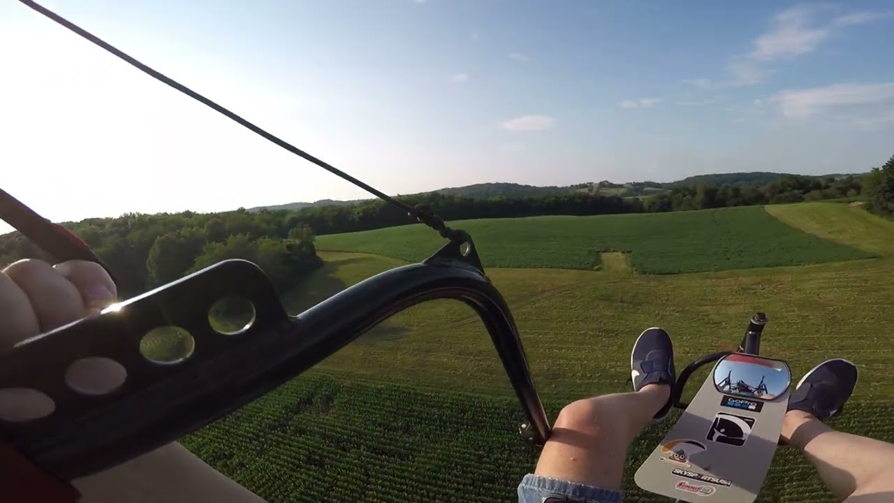 Paramotor Trike Fresh Breeze Moster XC Flight to Richard Downing AP - Ohio Paramotor Trike Adventure