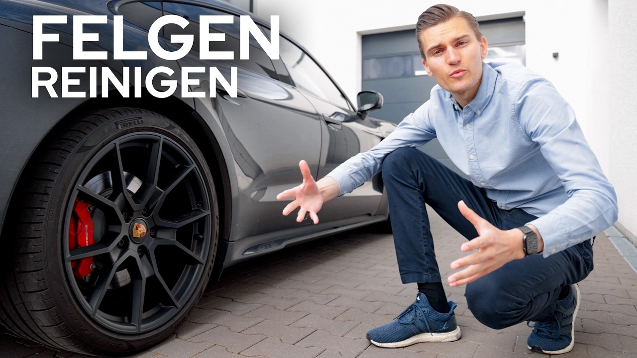 Felgen reinigen am Porsche Taycan GTS | Felgenreiniger im Praxistest