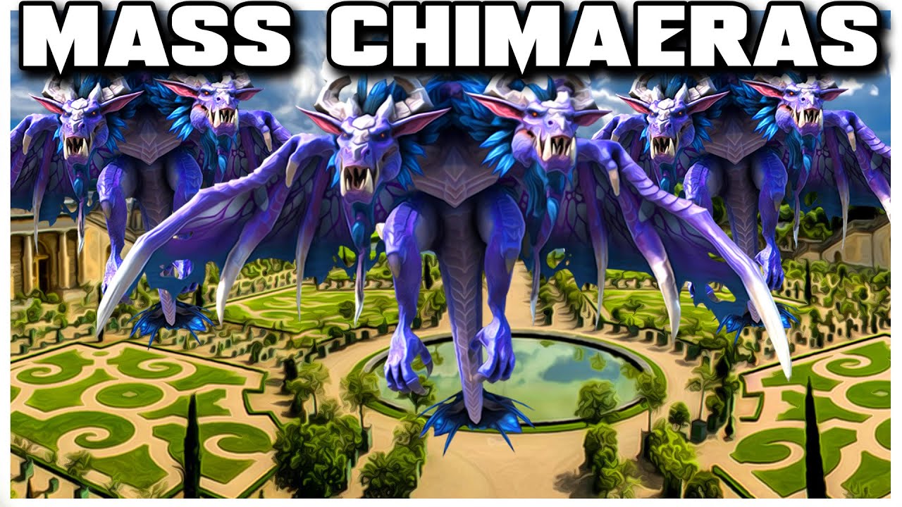 Grubby | WC3 4v4 | Mass Chimaeras On NEW MAP!