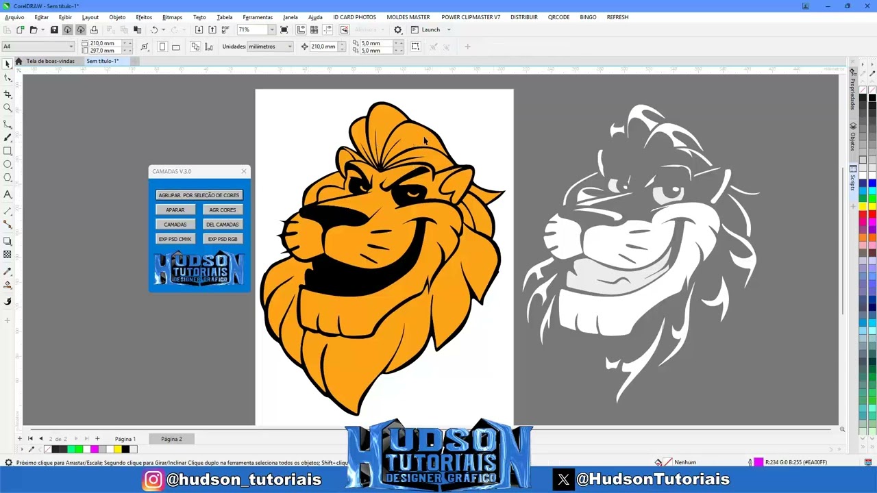 Agrupe Objetos por Cores e Crie Camadas Automáticas no CorelDRAW em 1 Clique!