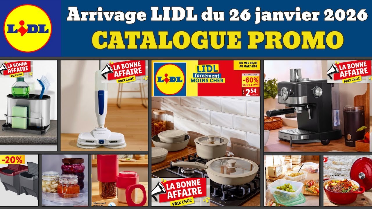 catalogue lidl du 26 janvier 2026 ✅ Arrivage maison cuisine 🔥 Promos deals SilverCrest pub
