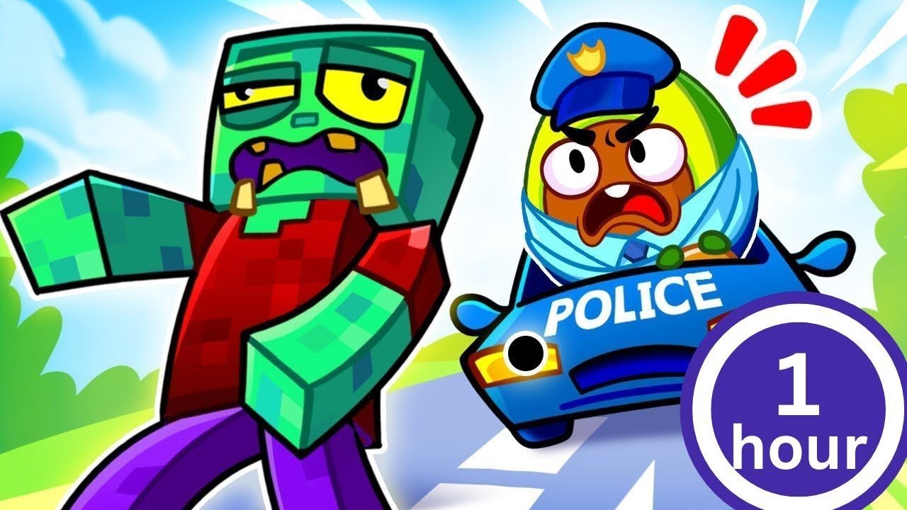Police Chase Zombie Mission! Amazing Kids Songs by VocaVoca Karaoke