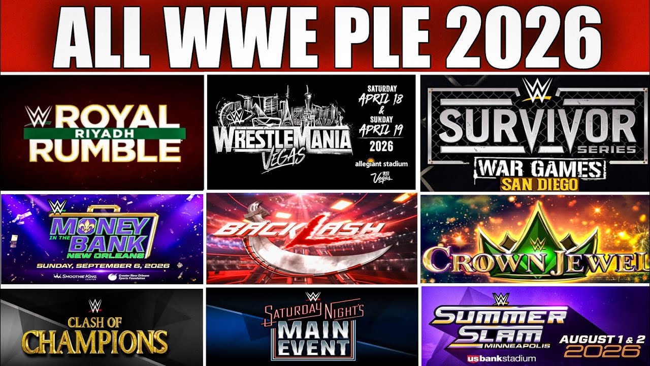 ALL WWE 2026 PLE Revealed! Shocking New Events! WWE 2026 PPV Schedule BREAKDOWN!