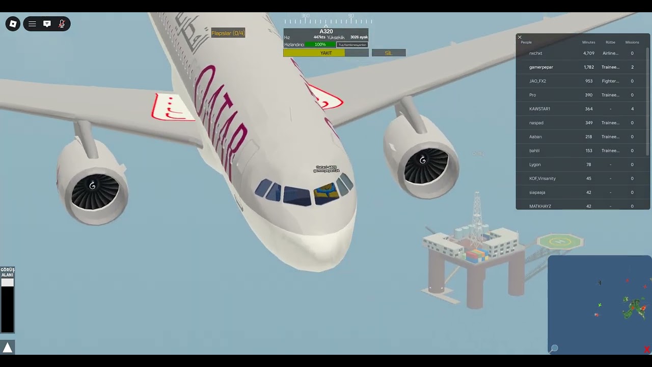 Takeoff The Grindavik Airport Landing İn Sauthemptona Airport With Qatar Airlines Airbus A320