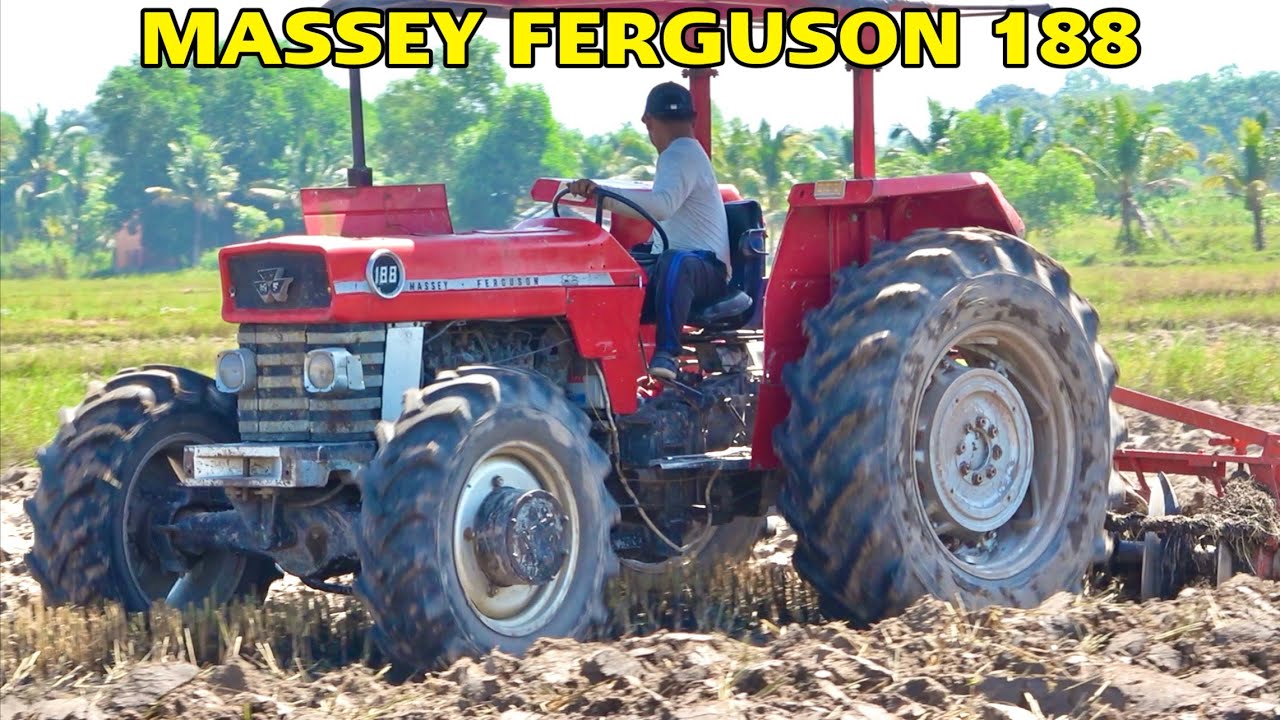 Siêu phẩm massey ferguson 188 cày đất trồng bắp ở suối dộp châu thành