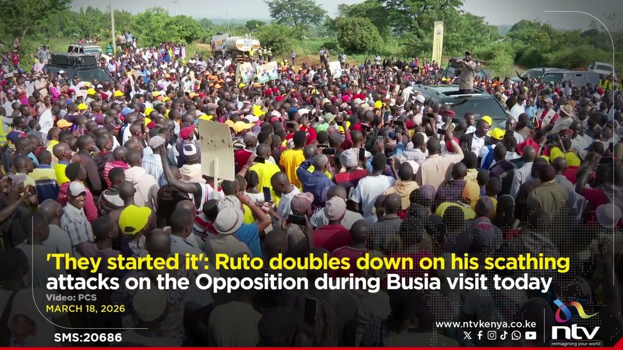 'They started it': Ruto doubles down on his scathing attacks on Opposition during Busia visit today