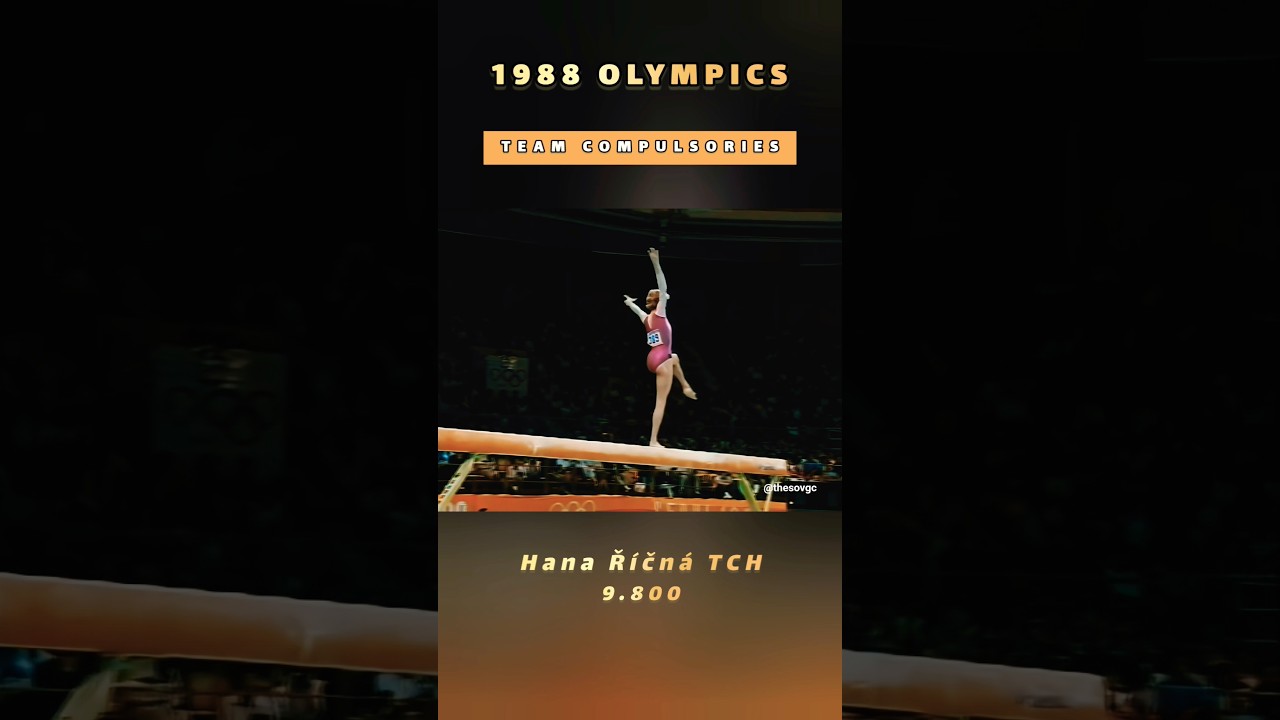 Hana Říčná Performs a Beautiful Compulsory at the 1988 Olympics