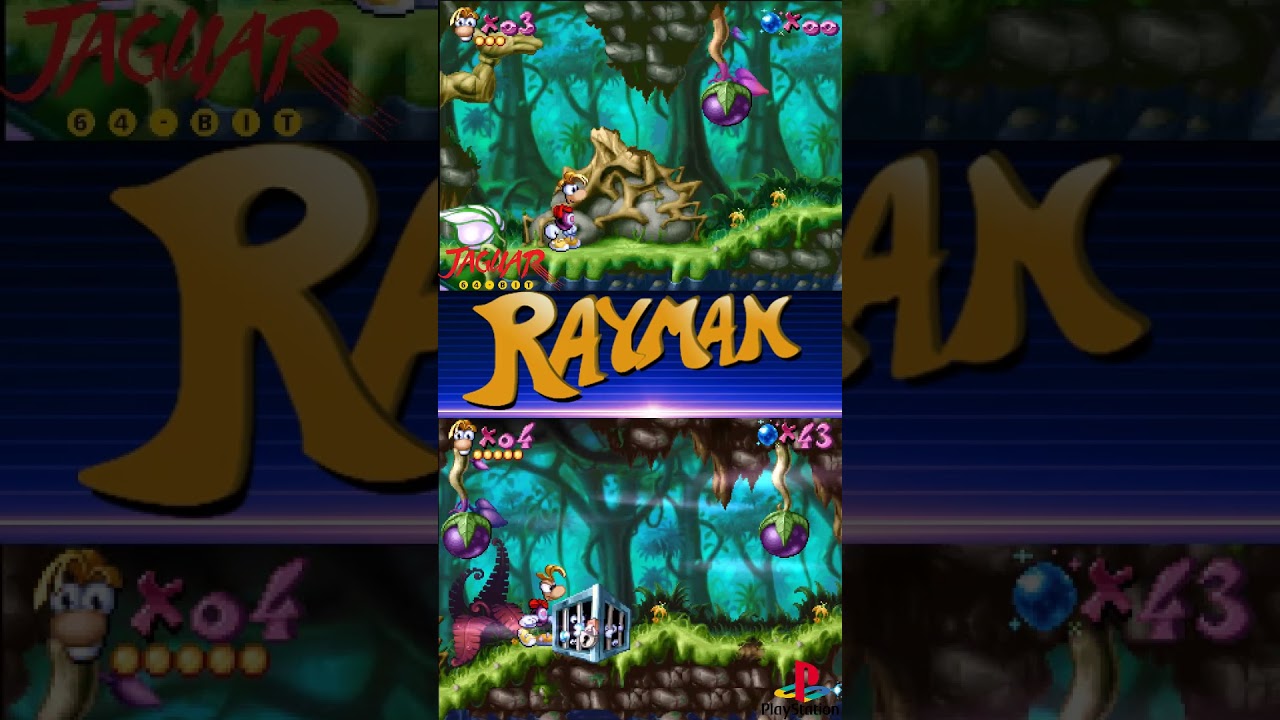 Rayman - Atari Jaguar VS Playstation 