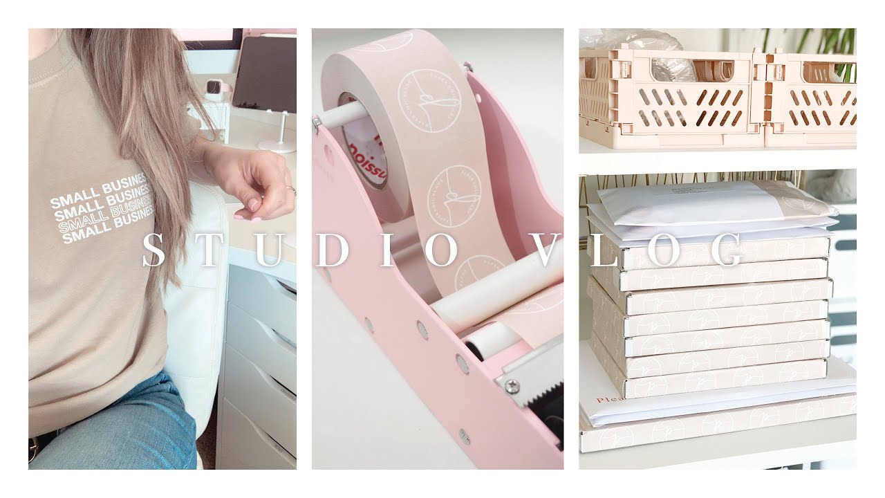 Studio Vlog 31 // Packing Sale Orders & DIY Project // Paper Chic Plans