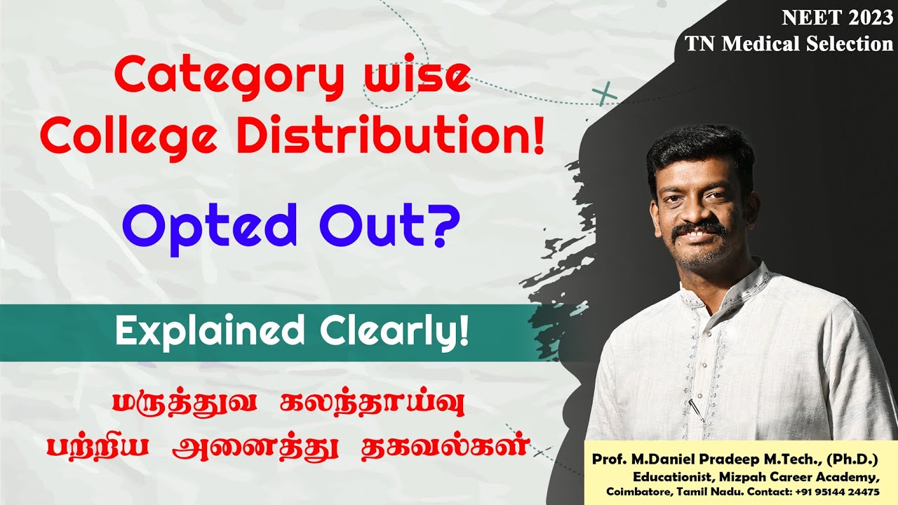 Can I Add Category B Colleges in between Category A - Category Wise Opted Out Rule - NEET 2023