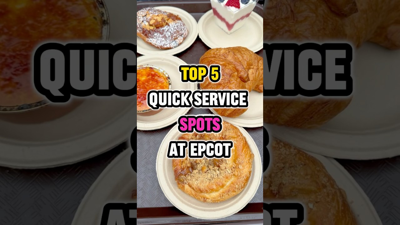 Top 5 Quick Service Spots at Epcot #disneyworld #epcot #disneyfood