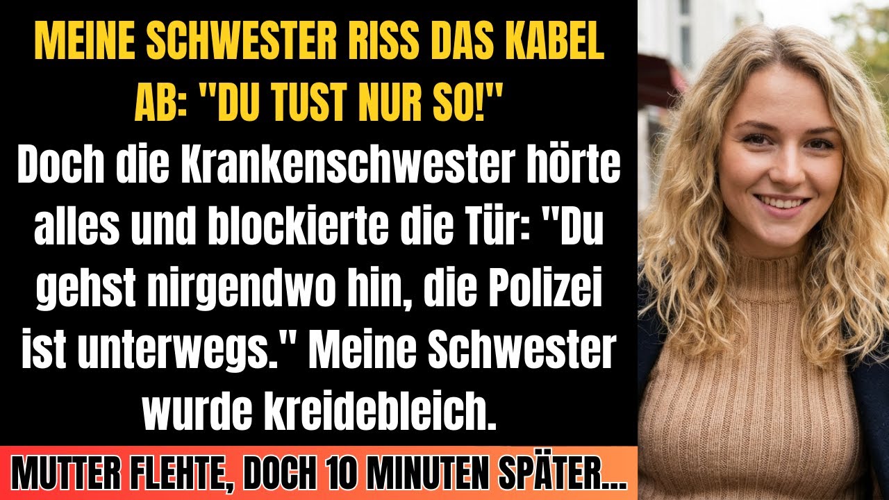 Klinik: Schwester zog Stecker meines Monitors: „Du simulierst doch nur“ – Aber dann geschah...