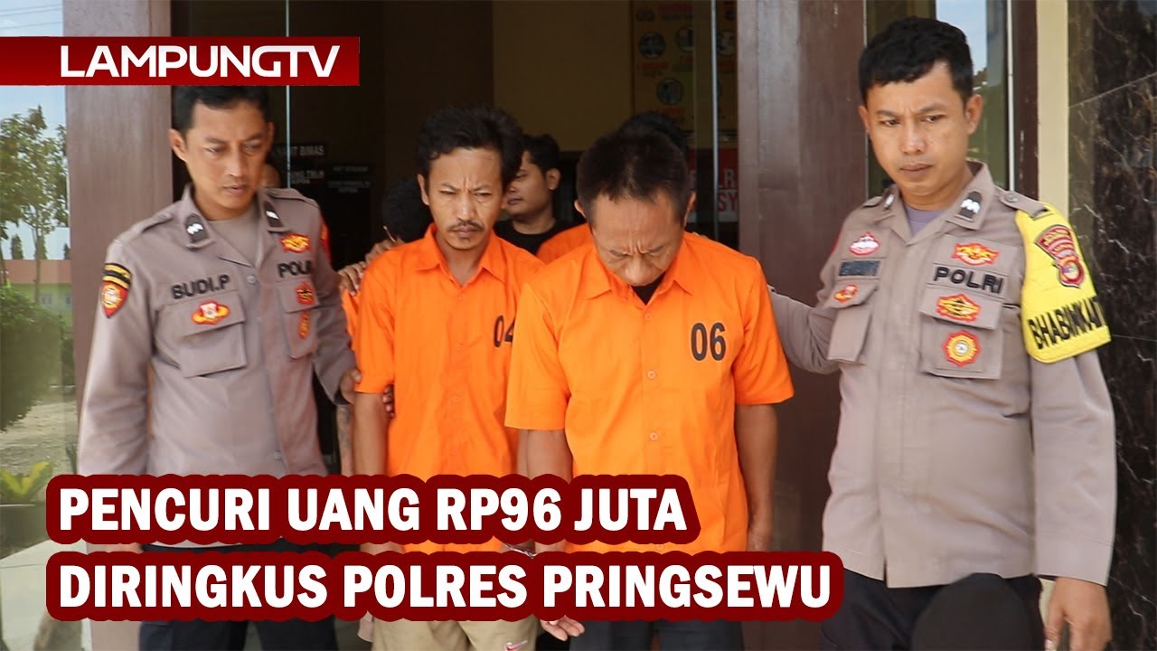 Pencuri Uang Rp96 Juta Diringkus Polres Pringsewu