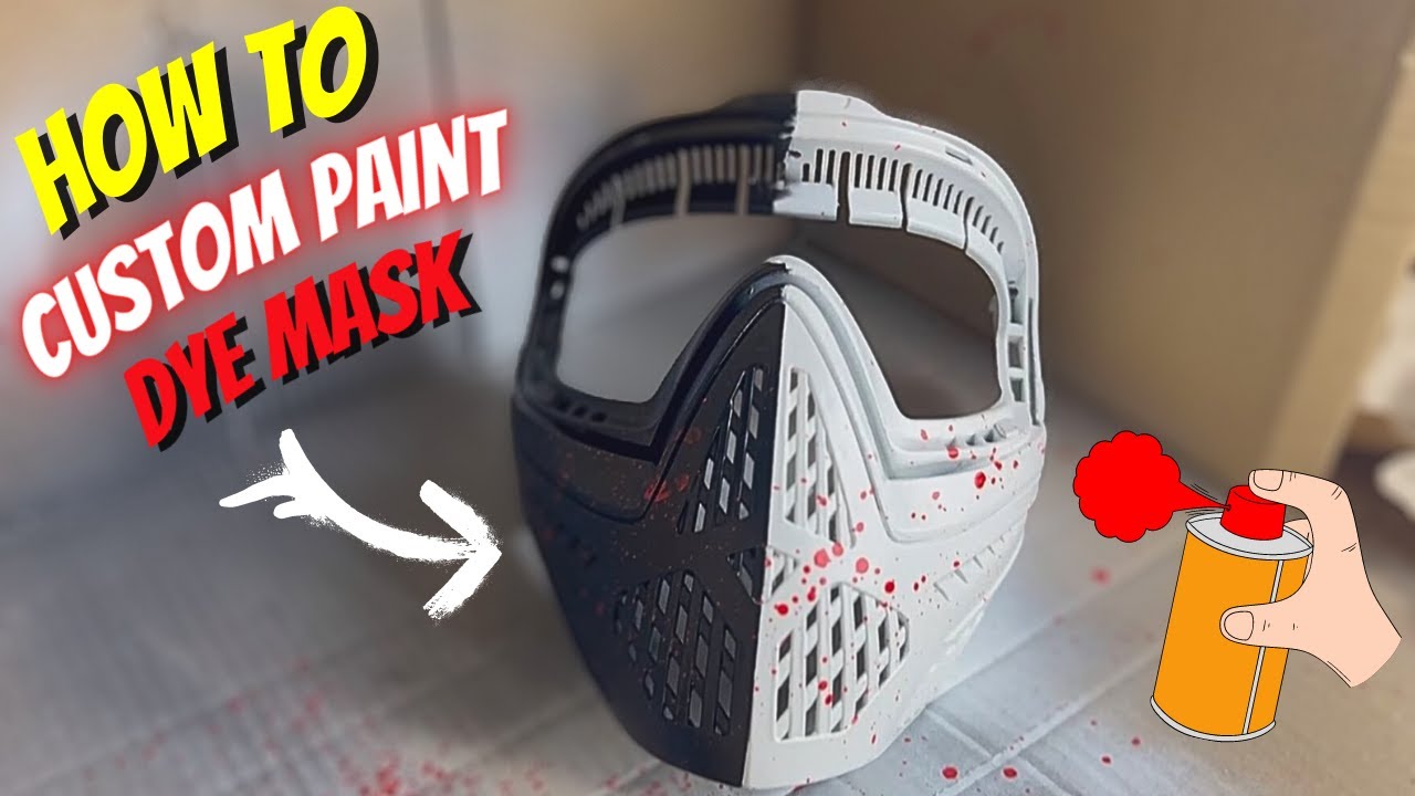 How to Customise/Paint your Dye Paintball or Airsoft Mask!