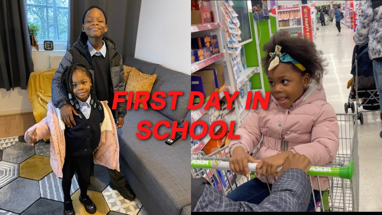 Uk living: my kids first day in school in the uk (Milton Keynes)