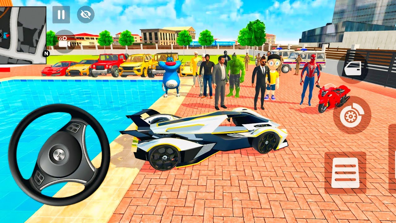 😱 Luxury Lamborghini V12 Vision Near Swimming Pool 😍 Gameplay