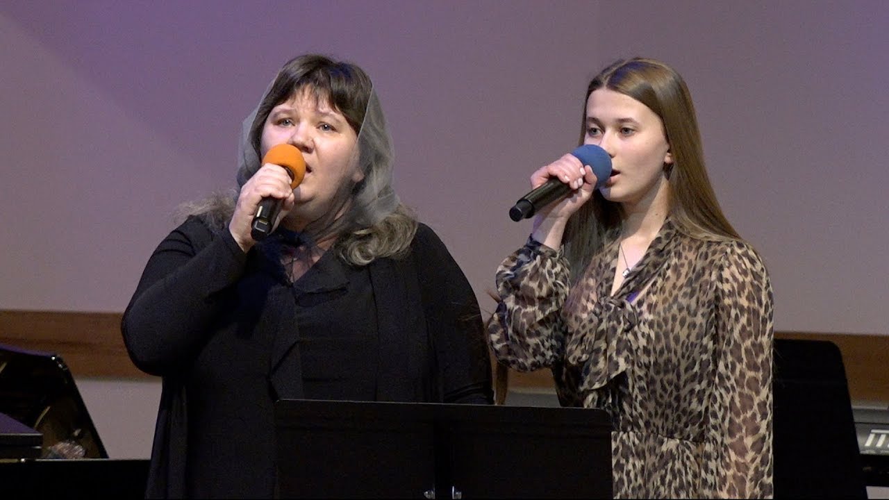 Дует сім'ї Алдабаєвих, пісня - Для меня сошел Ты с небес. Неділя, 5 січня 2020.