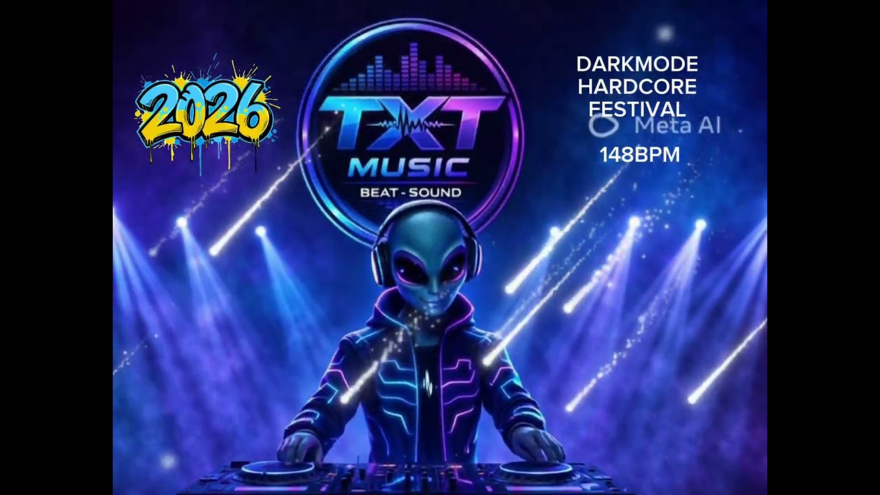 Dark Mode Hardcore Rave – 148 BPM Festival EDM Extended Mix # TXT Music Beat- Sound #