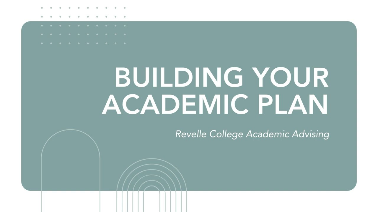 Building Your Academic Plan