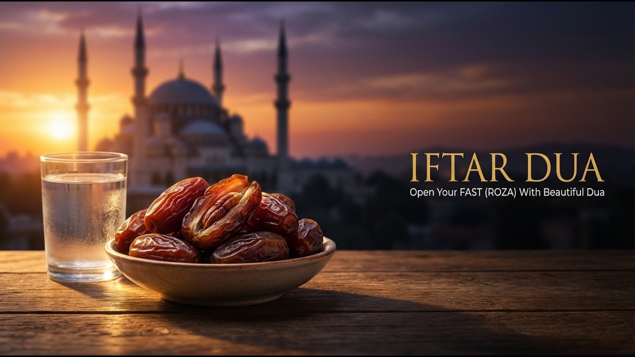 DUA E IFTAR |  Ramadan Iftar fasting  Dua | Roza Kholnay Ki Dua With English & Urdu Translation