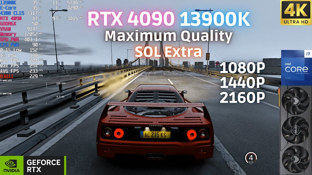 Assetto Corsa - Maximum Quality & SOL Extra - 1080p 1440p 4K | RTX 4090 | 13900K 5.8GHz