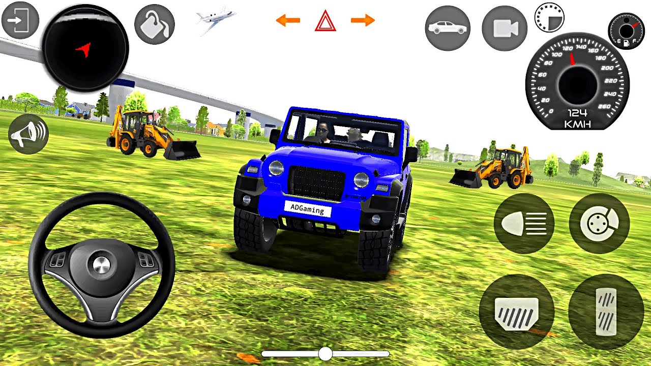 Modified Mahindra Thar😈Games:Indian Blue Thar (Gadi Wala Games) Car Game Android Game - 