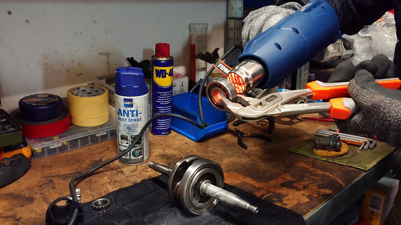 Changement de roulement de villebrequin pour moteur GY6 4temps 50cc