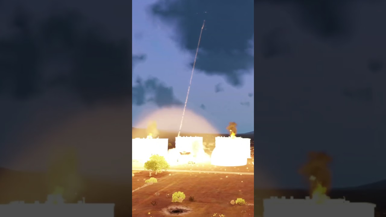 50 Burraq UCAV Drones Destroy Military Technology Building! C-RAM Defeated!