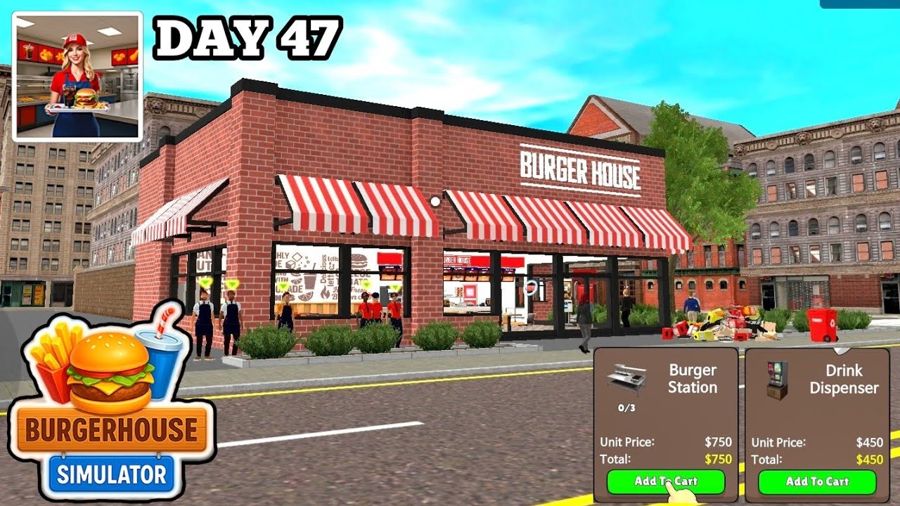 My Burger🍔🍟House🏠Simulator. By Drink Dispenser, Burger Station, Order and 🍔 Serve