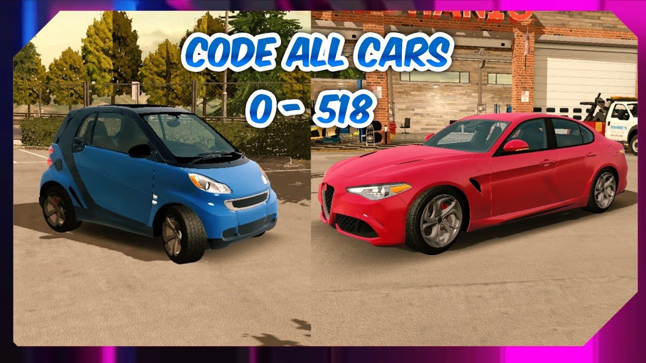 Code All Cars in Car Parking Multiplayer New Version