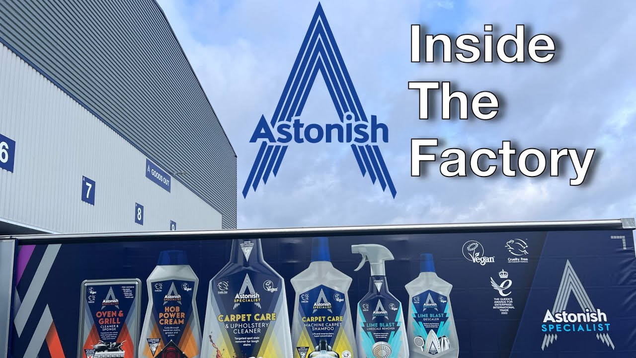 What goes on inside a cleaning product factory? Welcome to Astonish! We make cleaning products!