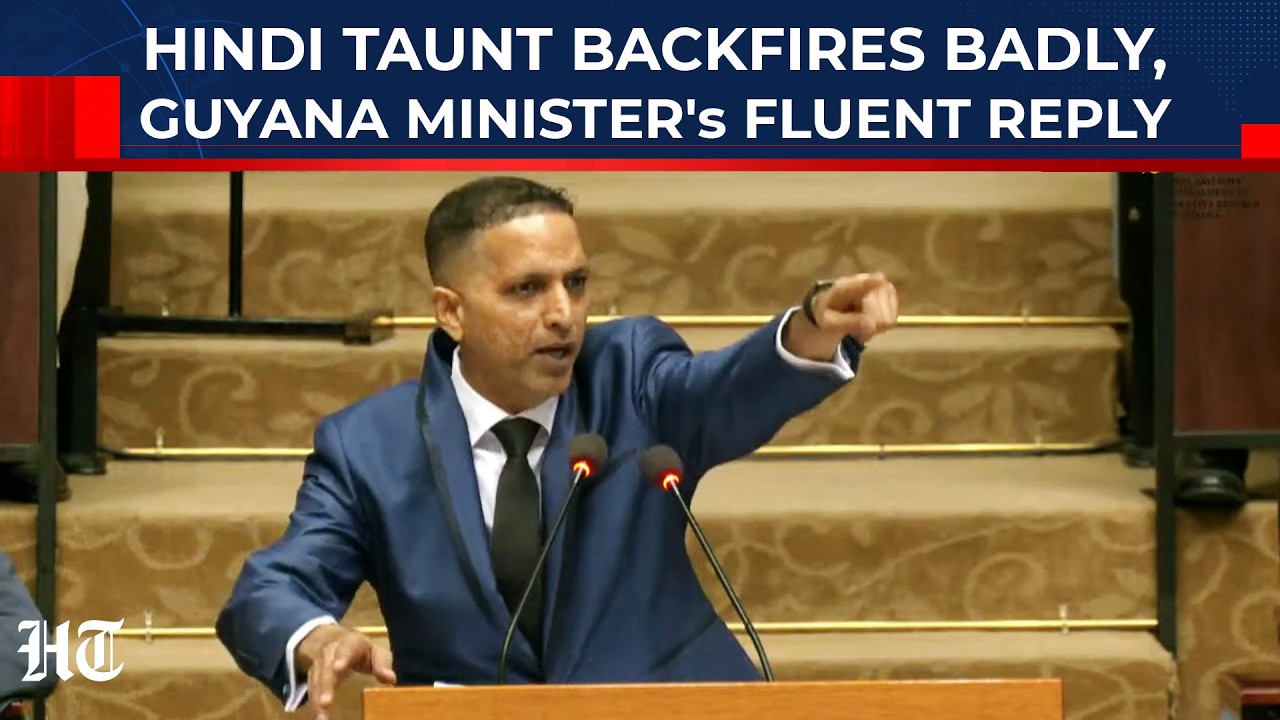Hindi Echoes In Guyana Parliament, Minister Vickash Ramkissoon Destroys Doubters Live | India-Guyana