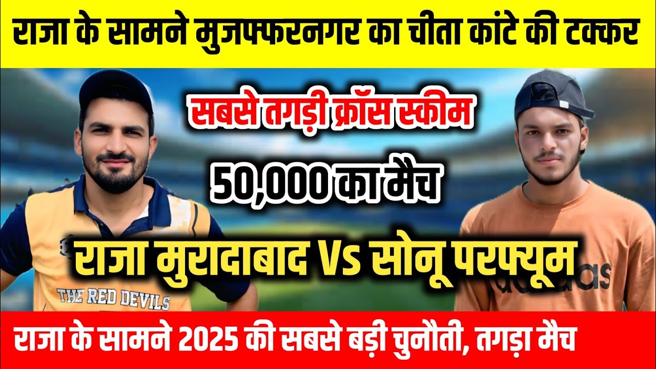 राजा मुरादाबाद Vs सोनू परफ्यूम || क्रॉस स्कीम || सबसे रोमांचक मैच || NS Moradabad Cricket 