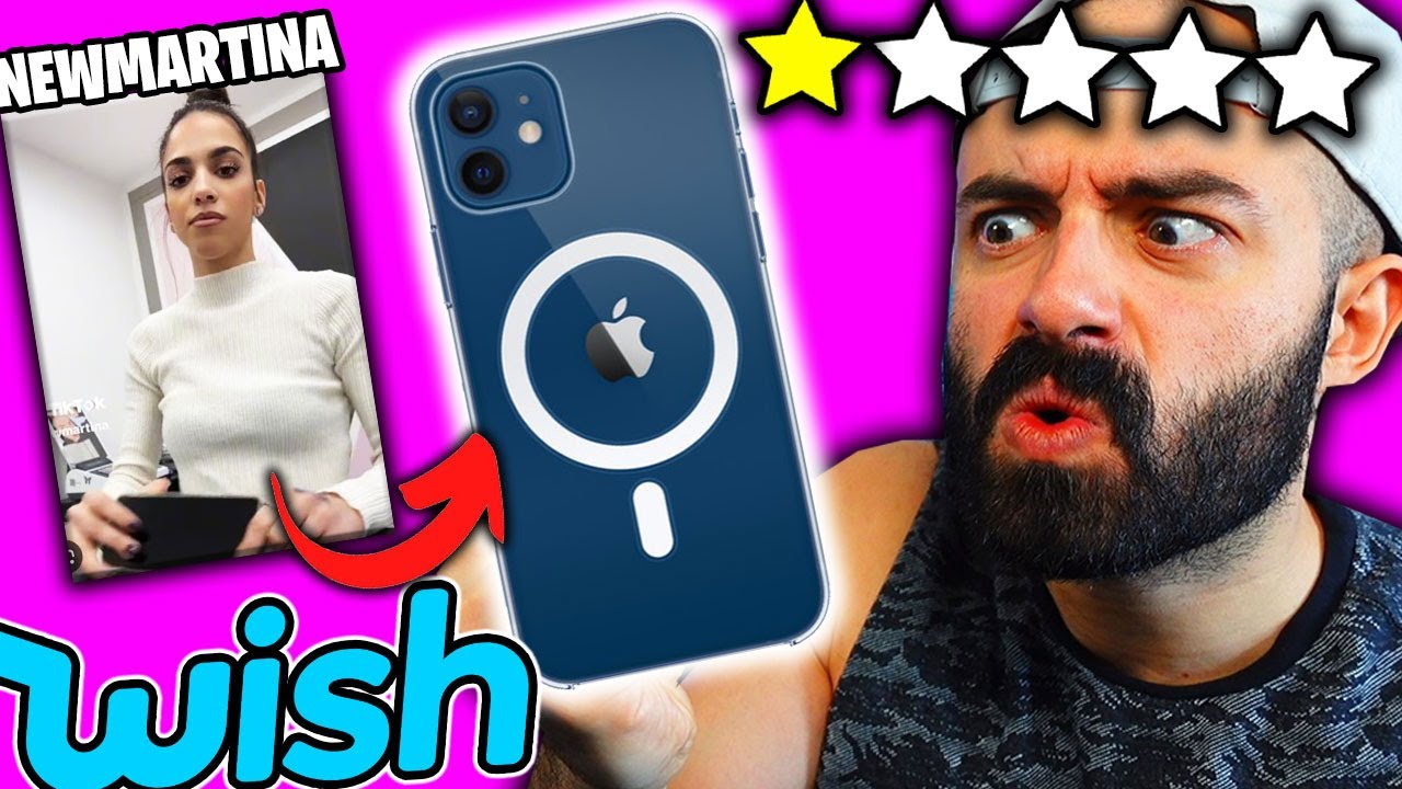 UNBOXING COVER di NEWMARTINA ma... di WISH 📦 TEST su IPHONE