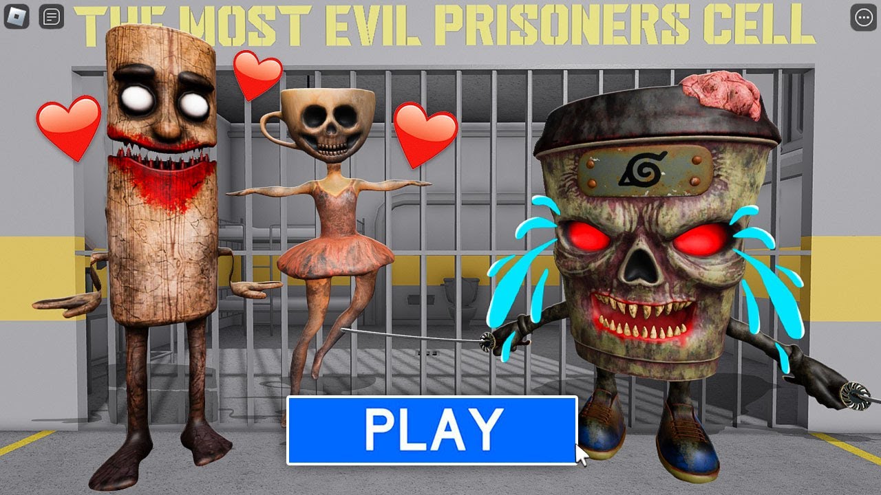 EXE TUNG TUNG SAHUR FALL IN LOVE WITH EXE BALLERINA CAPPUCCINA Scary Prison Obby (#Roblox)