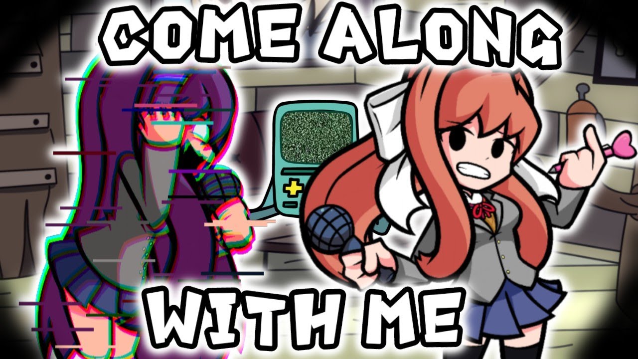 Come Along With Me But Yuri And Monika Sing It | FNF COVER