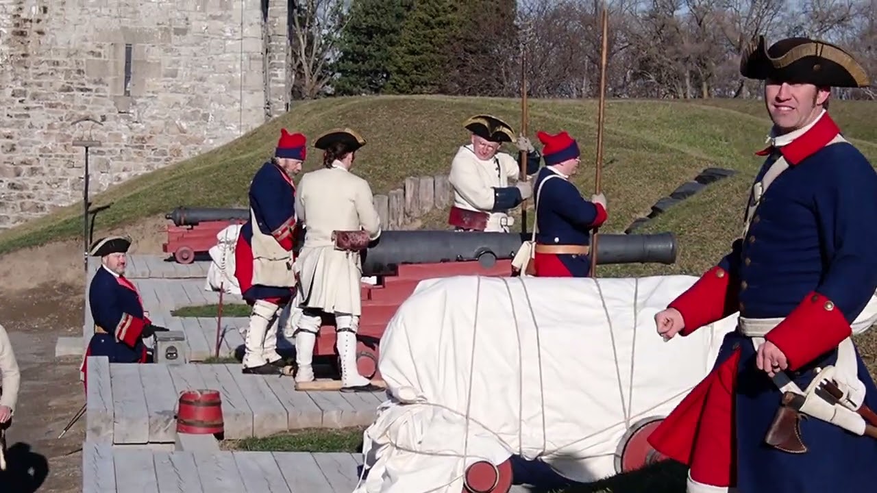 12 pounder cannon firing demonstration.